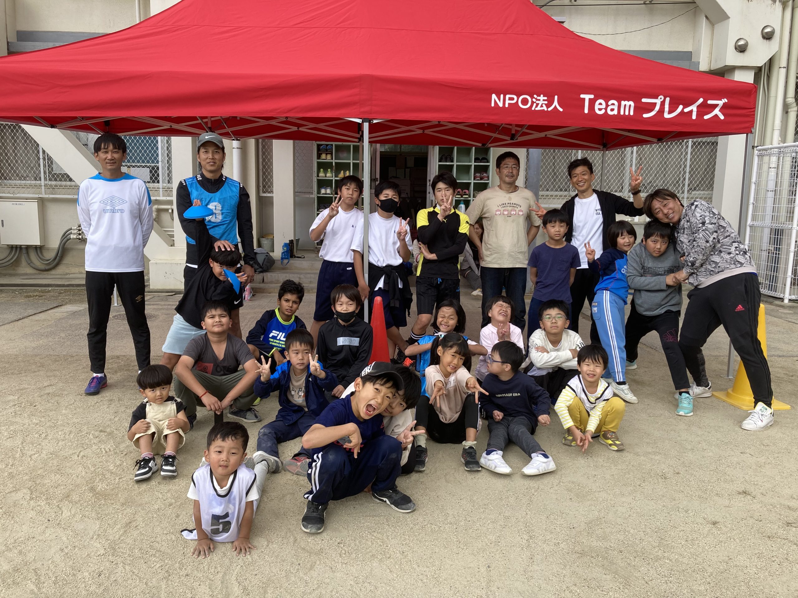 サッカー教室in松原中学校